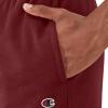 imageChampion Mens Powerblend Fleece Jogger Sweatpants Regular and Big ampamp TallMaroon 3vs C Patch Logo