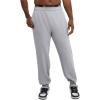 imageChampion Mens Powerblend Fleece Jogger Sweatpants Regular and Big ampamp TallOxford Gray C Patch Logo