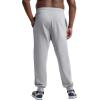 imageChampion Mens Powerblend Fleece Jogger Sweatpants Regular and Big ampamp TallOxford Gray Script