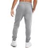 imageChampion Mens Powerblend Fleece Jogger Sweatpants Regular and Big ampamp TallOxford Gray Script