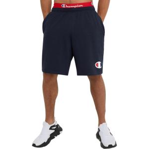 imageChampion Mens Lightweight Lounge Jersey Knit Shorts Weekend Shorts Reg Or Big ampamp TallNavy C Logo
