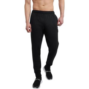 imageChampion Mens Powerblend Fleece Jogger Sweatpants Regular and Big ampamp TallBlack C Patch Logo