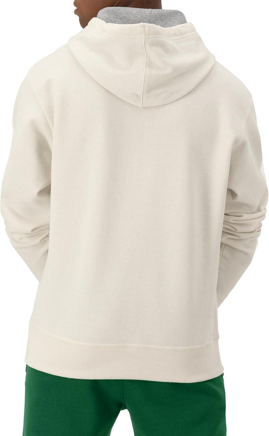 imageChampion Mens Powerblend Fleece Hoodie Sweatshirt with Script Logo Regular and Big ampamp TallNatural Small Script