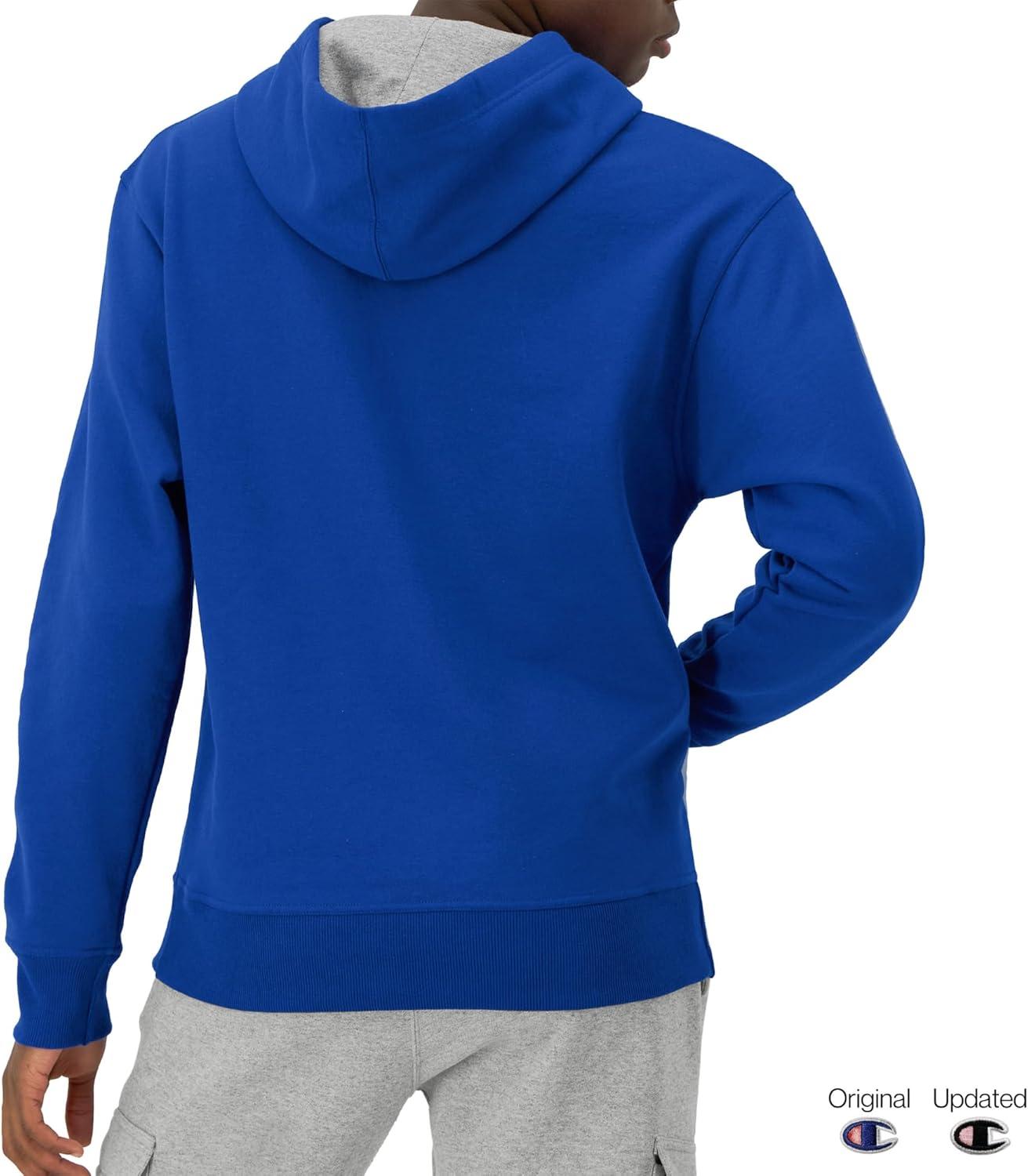 imageChampion Mens Powerblend Fleece Hoodie Sweatshirt with Script Logo Regular and Big ampamp TallSurf the Web Script