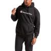imageChampion Mens Powerblend Fleece Hoodie Sweatshirt with Script Logo Regular and Big ampamp TallBlack Script