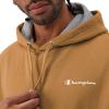imageChampion Mens Powerblend Fleece Hoodie Sweatshirt with Script Logo Regular and Big ampamp TallBriefly Brown Small Script