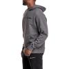 imageChampion Mens Powerblend Fleece Hoodie Sweatshirt with Script Logo Regular and Big ampamp TallGranite Heather Script