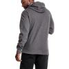 imageChampion Mens Powerblend Fleece Hoodie Sweatshirt with Script Logo Regular and Big ampamp TallGranite Heather Script