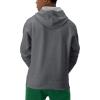 imageChampion Mens Powerblend Fleece Hoodie Sweatshirt with Script Logo Regular and Big ampamp TallGranite Heather Small Script