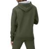 imageChampion Mens Powerblend Fleece Hoodie Sweatshirt with Script Logo Regular and Big ampamp TallGround Green Small Script