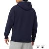 imageChampion Mens Powerblend Fleece Hoodie Sweatshirt with Script Logo Regular and Big ampamp TallNavy Small Script