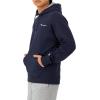 imageChampion Mens Powerblend Fleece Hoodie Sweatshirt with Script Logo Regular and Big ampamp TallNavy Small Script