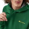 imageChampion Mens Powerblend Fleece Hoodie Sweatshirt with Script Logo Regular and Big ampamp TallRoad Sign Green Small Script