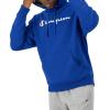 imageChampion Mens Powerblend Fleece Hoodie Sweatshirt with Script Logo Regular and Big ampamp TallSurf the Web Script