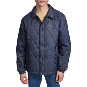 imageChampion Mens Diamond Quilted Active Coaches JacketPeacoat