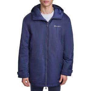 imageChampion Mens Sherpa Lined MidLength Sideline Jacket with HoodPeacoat