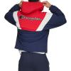 imageChampion Mens Color Block Lined Windbreaker with HoodMidnightIceRed