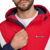 imageChampion Mens Color Block Lined Windbreaker with HoodMidnightIceRed