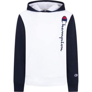 imageChampion Boys Hoodie for Kids Sweatshirt Fleece Youth Pullover With HoodNavy white