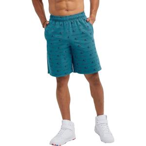 imageChampion Mens Shorts Mens Mesh Gym Shorts Lightweight Athletic Shorts Reg Or Big ampamp TallBig C Script Nifty Turquoise C Patch
