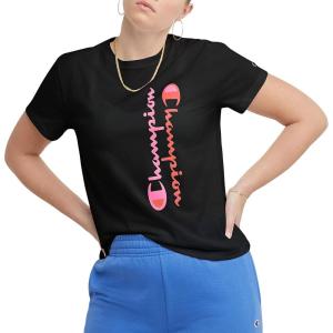 imageChampion Womens Tshirt Classic Graphic Tshirt Lightweight and Comfortable Tee For Women Plus Size AvailableBlack Mirrored Script
