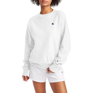 imageChampion WomenS Sweatshirt Reverse Weave Oversized Fleece Crewneck Sweatshirt For WomenWhite C Logo