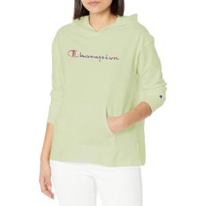 imageChampion Womens Hoodie Powerblend Fleece Comfortable Hoodie Sweatshirt for Women Plus Size AvailableMint to Be Greenbrush Stroke Script