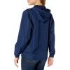 imageChampion Womens Packable Print Jacket Wind and WaterResistant Hooded Jacket Prints ampamp ScriptAthletic Navy Small  Small Script Logo
