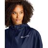 imageChampion Womens Packable Print Jacket Wind and WaterResistant Hooded Jacket Prints ampamp ScriptBlack