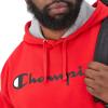 imageChampion Mens Fleece Script Logo Hoodie Reg Or Big ampamp TallTeam Red Scarlet  Classic Script Logo
