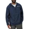 imageChampion Mens Jacket Stadium Packable Wind and Water Resistant Jacket Reg Or Big ampamp TallNavy Small  Small Script Logo
