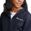 imageChampion Mens Jacket Stadium Packable Wind and Water Resistant Jacket Reg Or Big ampamp TallNavy Small  Small Script Logo