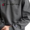 imageChampion Mens Sweatshirt Fleece Midweight Crewneck Sweatshirt Reg Or Big ampamp TallGranite Heather  Classic Script Logo