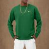 imageChampion Mens Sweatshirt Fleece Midweight Crewneck Sweatshirt Reg Or Big ampamp TallRoad Sign Green Small  Small Script Logo