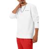 imageChampion Mens Sweatshirt Fleece Midweight Crewneck Sweatshirt Reg Or Big ampamp TallWhite Small Script