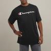 imageChampion Mens Tshirt Cotton Midweight Mens Crewneck Teetshirt for Men Graphic ScriptBlack  Classic Script Logo
