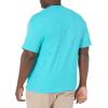 imageChampion Mens Tshirt Cotton Midweight Mens Crewneck Teetshirt for Men Graphic ScriptElectric Cyan C Logo Globe