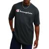 imageChampion Mens Tshirt Cotton Midweight Mens Crewneck Teetshirt for Men Graphic ScriptGranite Heather  Classic Script Logo