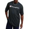 imageChampion Mens Tshirt Cotton Midweight Mens Crewneck Teetshirt for Men Graphic ScriptGranite Heather Script