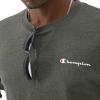 imageChampion Mens Tshirt Cotton Midweight Mens Crewneck Teetshirt for Men Graphic ScriptGranite Heather Small Script