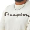 imageChampion Mens Tshirt Cotton Midweight Mens Crewneck Teetshirt for Men Graphic ScriptNatural  Classic Script Logo