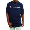 imageChampion Mens Tshirt Cotton Midweight Mens Crewneck Teetshirt for Men Graphic ScriptNavy Script