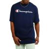 imageChampion Mens Tshirt Cotton Midweight Mens Crewneck Teetshirt for Men Graphic ScriptNavy Script