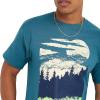 imageChampion Mens Tshirt Cotton Midweight Mens Crewneck Teetshirt for Men Graphic ScriptNifty Turquoise Tree Graphic