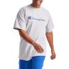imageChampion Mens Tshirt Cotton Midweight Mens Crewneck Teetshirt for Men Graphic ScriptOxford Gray  Classic Script Logo