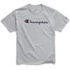 imageChampion Mens Tshirt Cotton Midweight Mens Crewneck Teetshirt for Men Graphic ScriptOxford Gray  Classic Script Logo