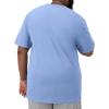 imageChampion Mens Tshirt Cotton Midweight Mens Crewneck Teetshirt for Men Graphic ScriptPlaster Blue  Classic Script Logo
