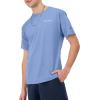 imageChampion Mens Tshirt Cotton Midweight Mens Crewneck Teetshirt for Men Graphic ScriptPlaster Blue Small Script