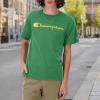 imageChampion Mens Tshirt Cotton Midweight Mens Crewneck Teetshirt for Men Graphic ScriptRoad Sign Green Script
