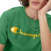 imageChampion Mens Tshirt Cotton Midweight Mens Crewneck Teetshirt for Men Graphic ScriptRoad Sign Green Script